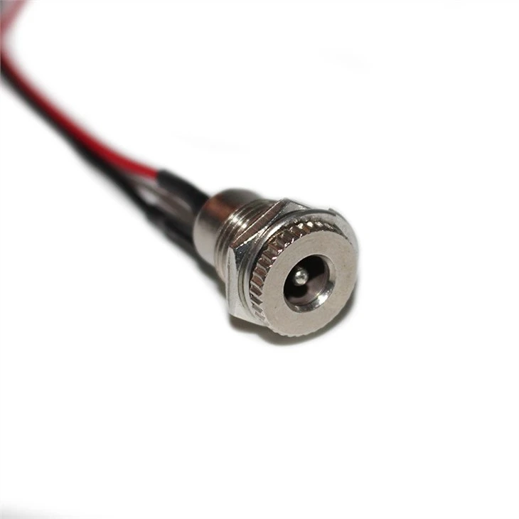 DC-099 30V 5.5 X 2.1 MM Threaded Female Mount Connector 18Awg Power Supply Cable