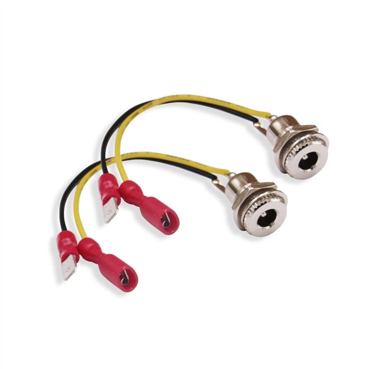 DC Female Panel Mount Jack 5.5x2.1mm Charging Wire