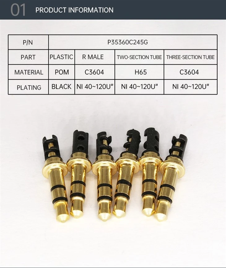 3.5 Gold Audio Plug